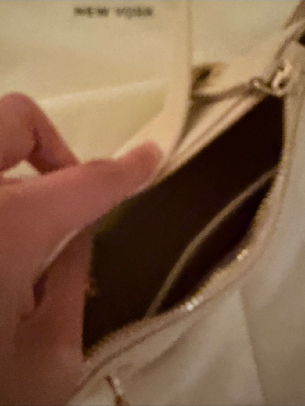 VERAFIED NYC twister hobo bag ivory - Picture 3 of 6